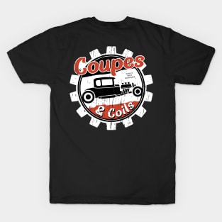 Coupes and Coils - Hot Rod Badge T-Shirt